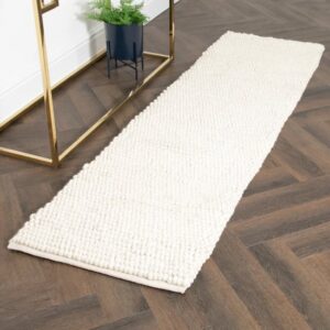 Cranbrook Bubble Wool Rug In Cream