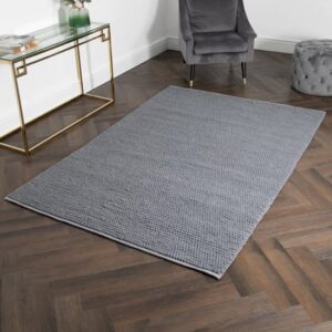 Cranbrook Medium Bubble Wool Rug In Grey